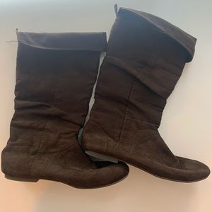 Tall Brown Kids Boots